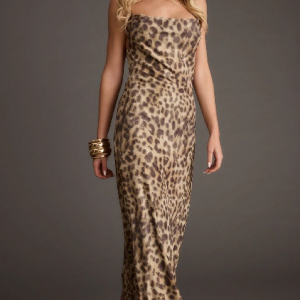 12th Tribe Animal Print Maxi Dress